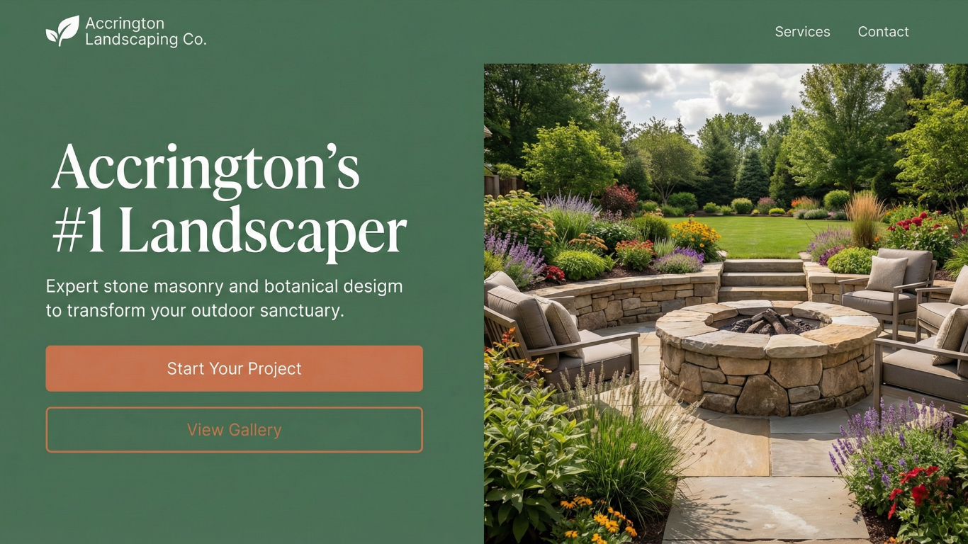 Landscaping website example