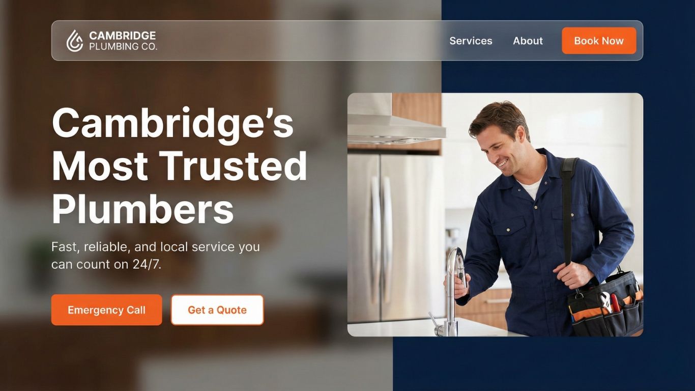 Professional plumbing website